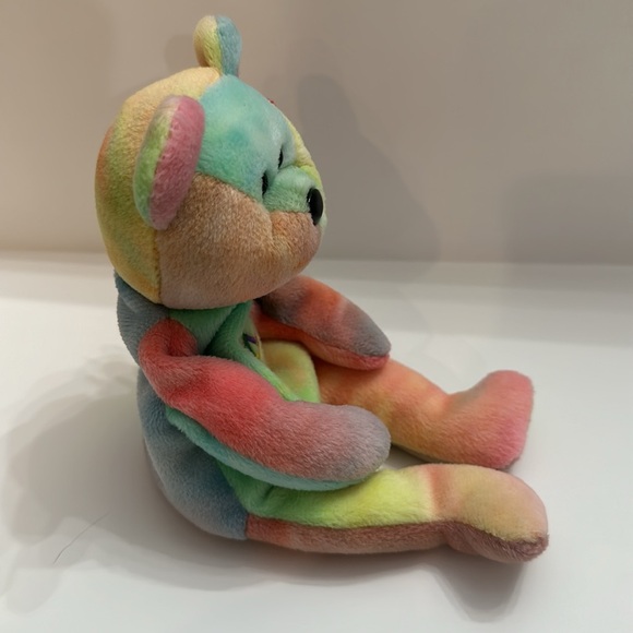 Rare 1996 Original Ty Peace Bear - Retired With Errors and Different Color Ears - Picture 4 of 9